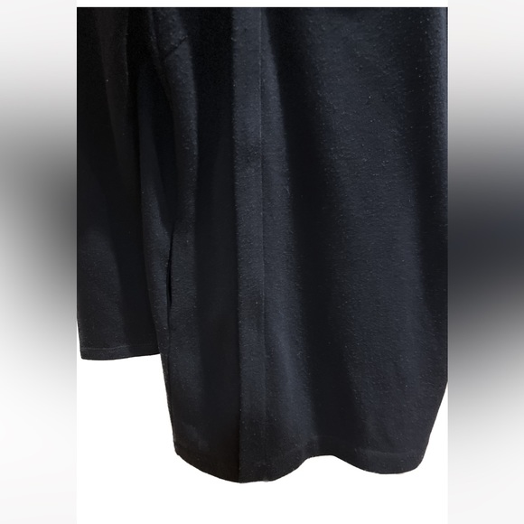 Simply Vera Wang Simply Breathe Black Long Zip Cardigan Sweater Medium - Picture 6 of 7